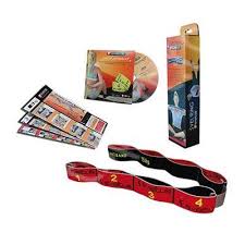 Banda elastica fitness 10kgf Elastiband - rosu + DVD exercitii