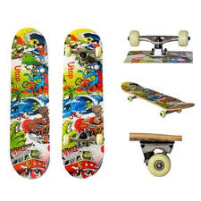 Skateboard cu roti PVC, Colorfull, SportMann